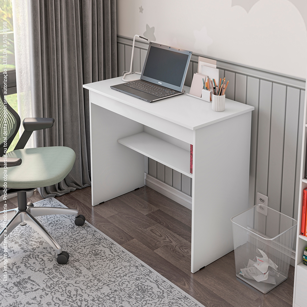 Mesa Para Computador Escritorio Vitoria 1 Gaveta grande