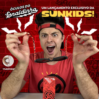 Óculos Sol Infantil Armação Flexível Sunkids Enaldinho Original Proteção UV UVB