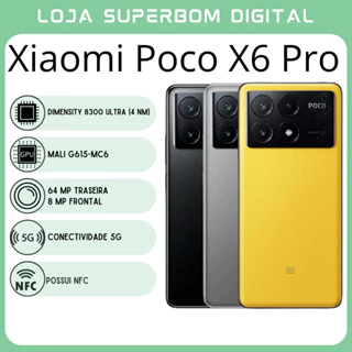 Xiaomi POCO X6 Pro 5G (Versão Global) | Câmera de 64MP, Processador Dimensity 8300 Ultra (4 nm), GPU Mali G615-MC6 (NOVO/LACRADO)