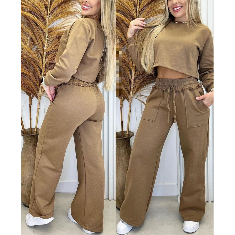 conjunto moleton moda gringa | Shopee Brasil