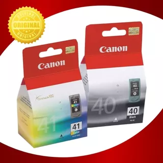 Kit 2 Cartucho Canon Pg 40 Preto Cl 41 Colorido Compativel IP1900 IP1800 MP140 , MP180, MP190