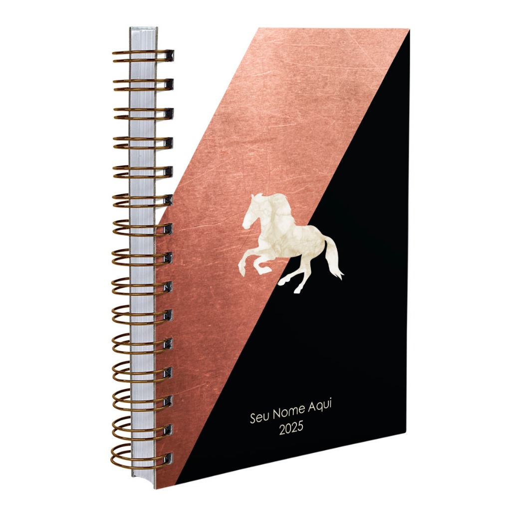 Agenda 2025 Personalizada Capa Dura Moderna Horse Rustic | Shopee Brasil