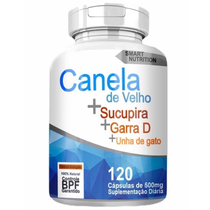 Canela de Velho Completo - 120 cápsulas 500 mg - Produto Natural - 4Elementos