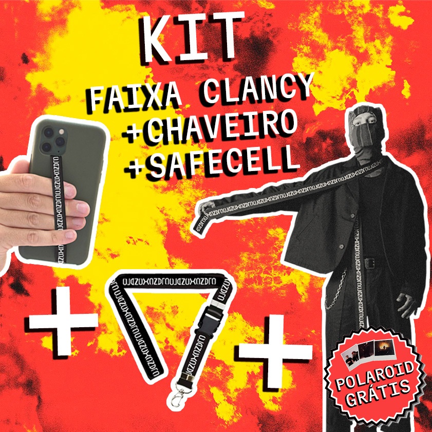 KIT CLANCY - FAIXA E ACESSÓRIOS ( Twenty One Pilots ) | Shopee Brasil