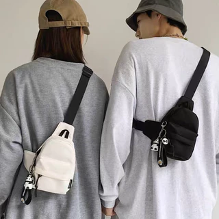 Mini Bolsa Feminina Masculino Pochete Minimalista Bolsa Peitoral em Oferta na Shopee