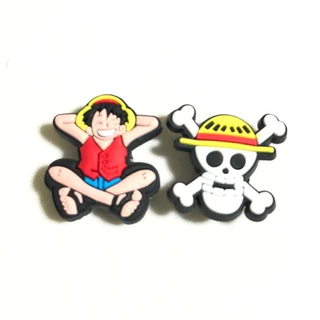 02 Pins Jibbitz Para Crocs e Babuches One Piece