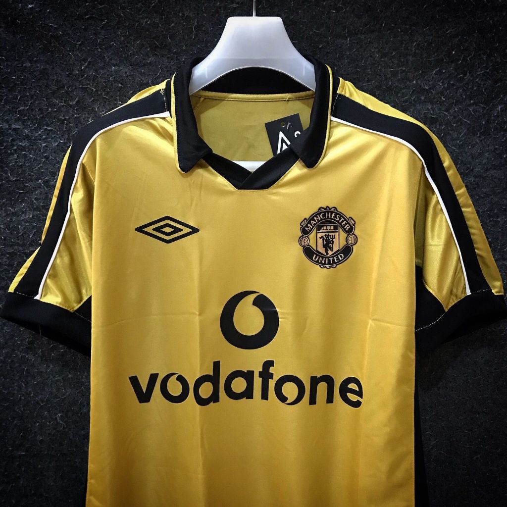 Camisa Retro Manchester United Dourada Masculina