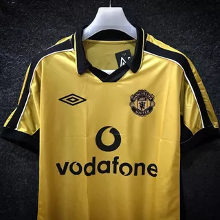 Camisa Retro Manchester United Dourada Masculina