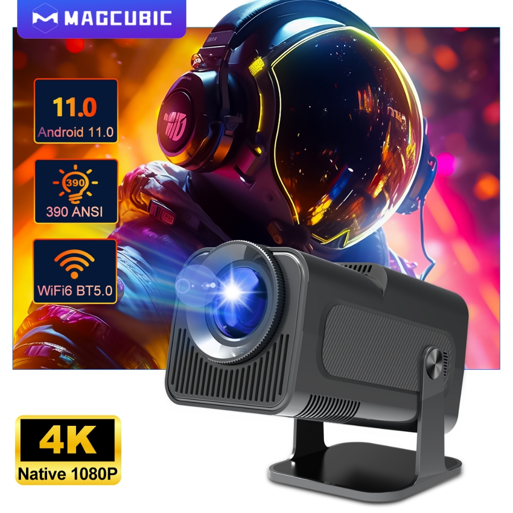 Magcubic HY320 Original: Projetor 1080P Nativo Portátil Alta Definição com Conectividade Avançada