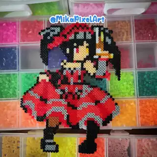 ímã / Totem Kurumi Tokisaki do Anime Dante A Live em Pixel Art
