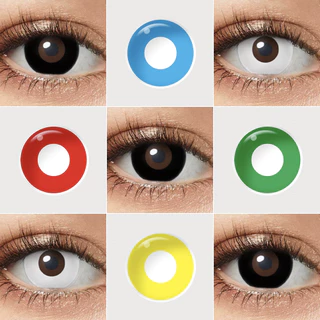 Pseyeche Lente De Contato Colorida14~14.2mm role-playing Lente1 Par Lentes De Contato