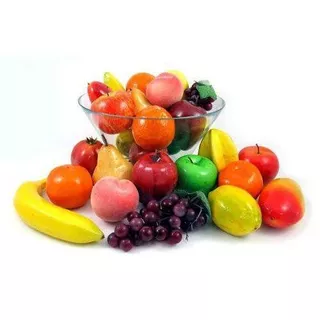 Kit De 6 Mini Frutas Sortidas Decoração Simulação Fruta Real