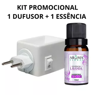 Combo Essência Pura Super Concentrada 10ml Umidificador Aromatizador 1 Difusor Elétrico De Ambiente