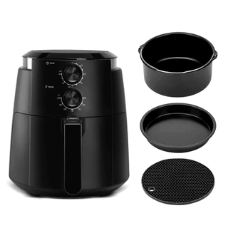 Fritadeira Sem Óleo Air Fryer Midea Dualcyclone 3.5L 1500W Com Kit Formas Perfect Fryer 3 em 1