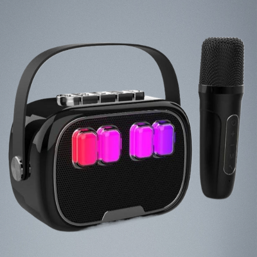 Mini Karaokê Bluetooth RM-S576. Alto falante portátil com