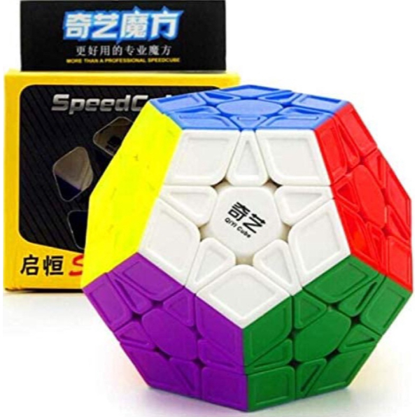 cubo mágico Megaminx Qiyi profissional / Cubo mágico redondo barril cilindro 3x3x3.