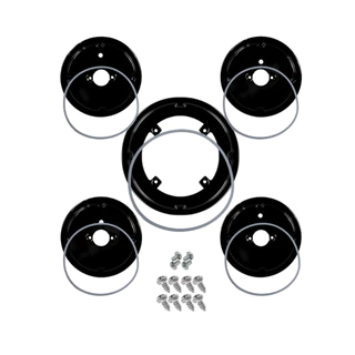 Kit 5 Arremate Bases Trempe Fogão Dako Supreme Glass 5 Bocas 2020 Acima