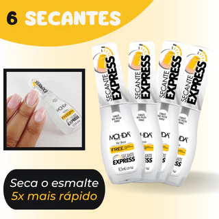 Kit 6 Secante Express Mohda Seca Rápido Esmalte Manicure