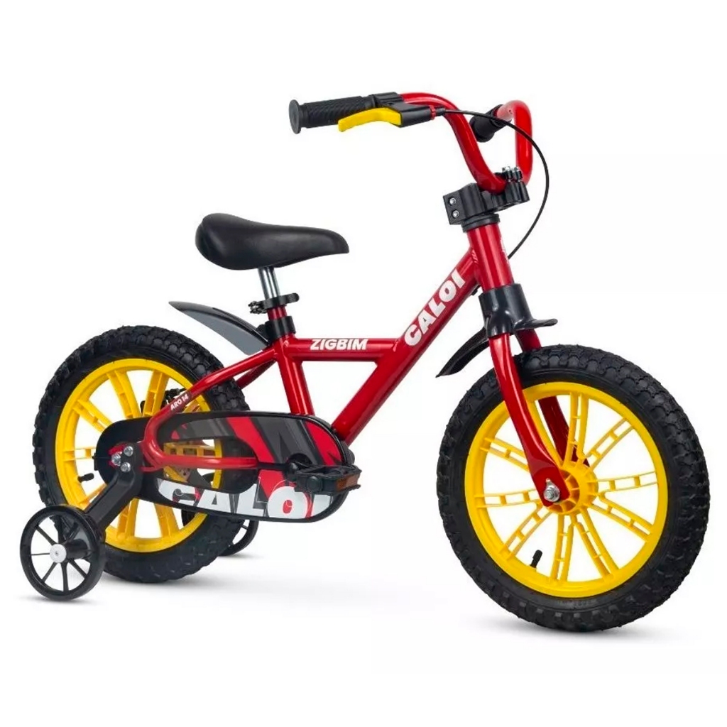 Bicicleta Infantil Menino Menina 4 A 6 Anos Aro 14 Zigbim Caloi ...