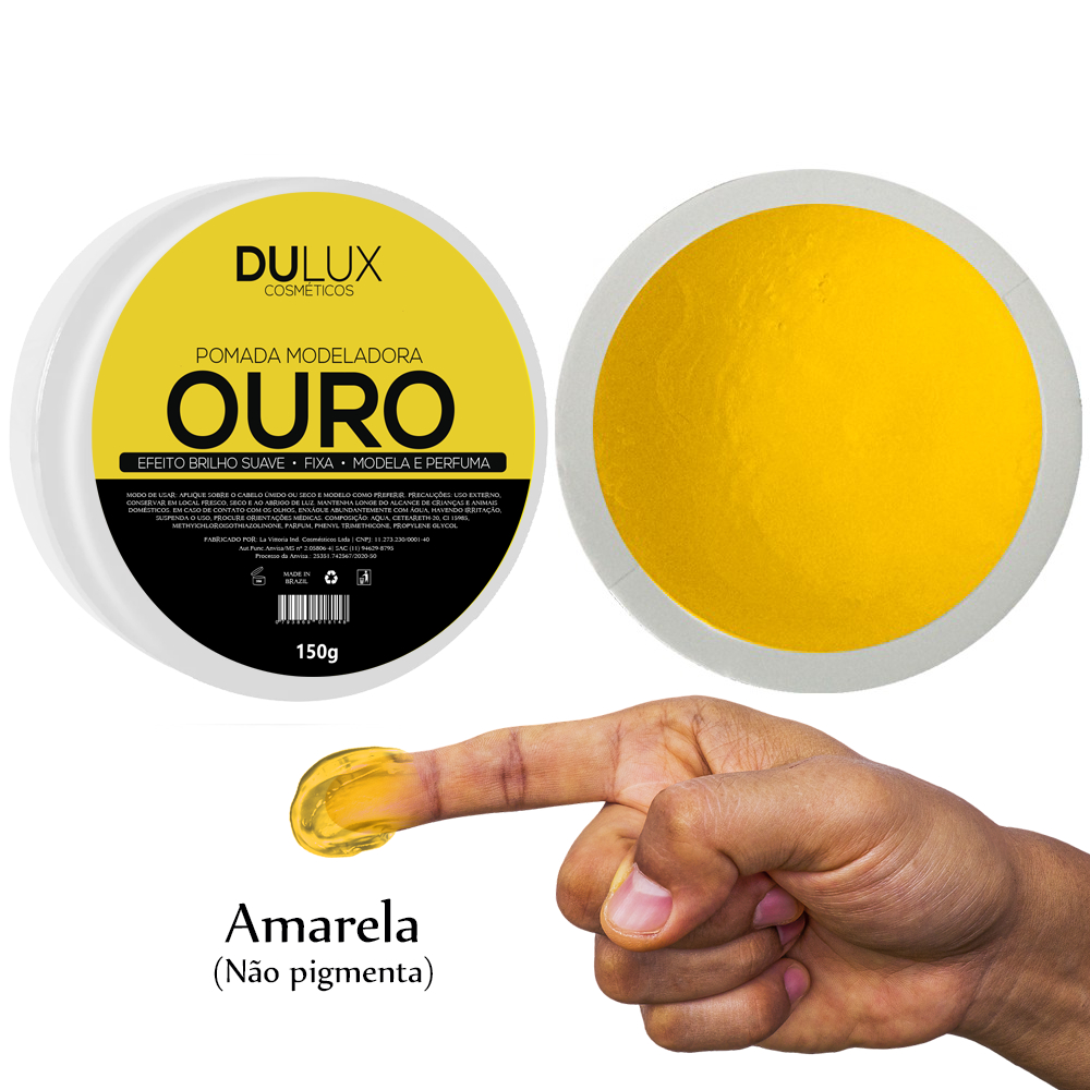 1 Cera Modeladora Ouro One Million Cabelo e Barba 150g Dulux