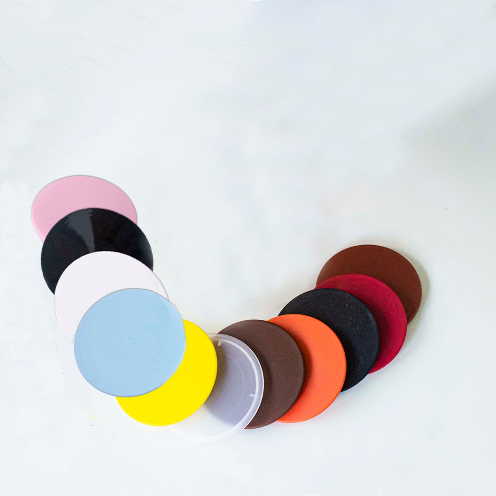 Kit 5 Tampas Plásticas para Copo Vidro (68mm)
