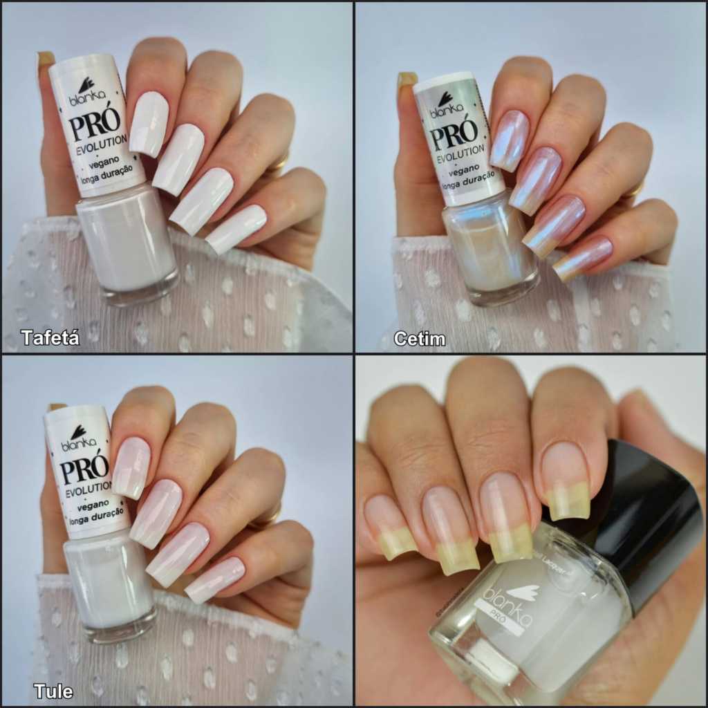 Kit esmaltes blanka Pro Evolution Francesinha - 4 unidades
