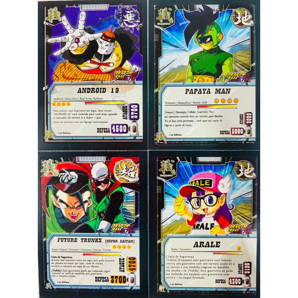 400 cards Dragon Ball SC = 100 pacotes fechados
