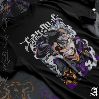 Camiseta Basica Camisa Asta Liebe Magic Black Clover Mago Anime Unissex