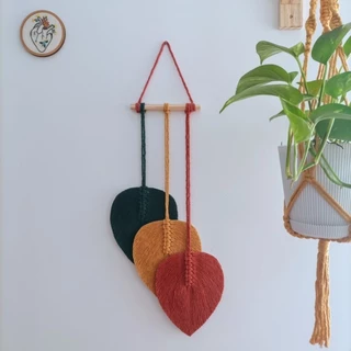 Painel Decorativo em Macramé folhas