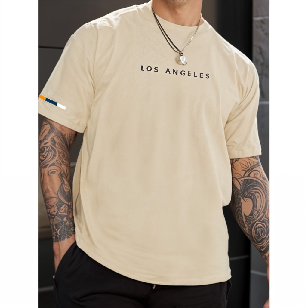 Camiseta T-Shirt Masculina LOS ANGELES Urban Street Manfinity 100% Algodão