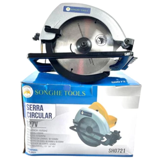 SERRA CIRCULAR ELÉTRICA PARA MADEIRA CORTE 45° SIMILAR MAKITA 127V/220V em Oferta na Shopee