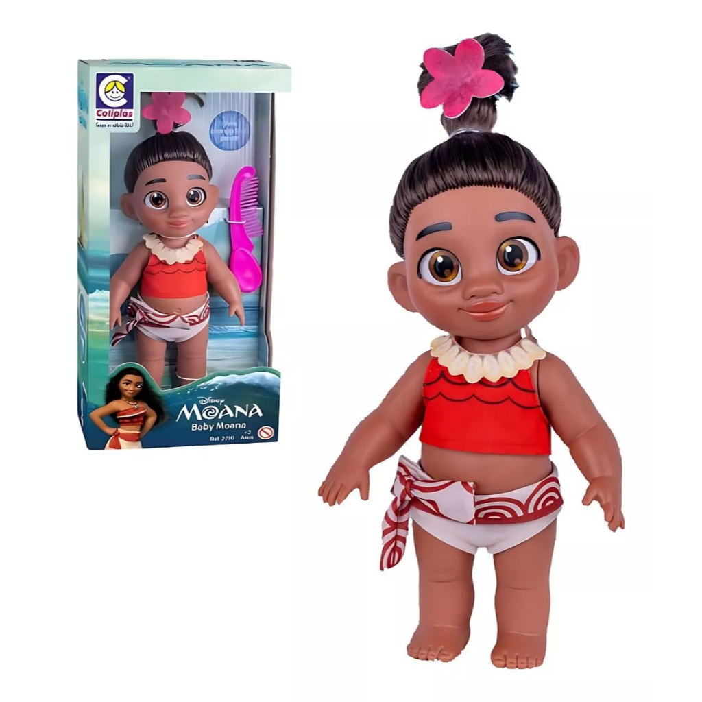 Boneca Princesa Moana Bebê Baby Disney Original - Cotiplás | Shopee Brasil