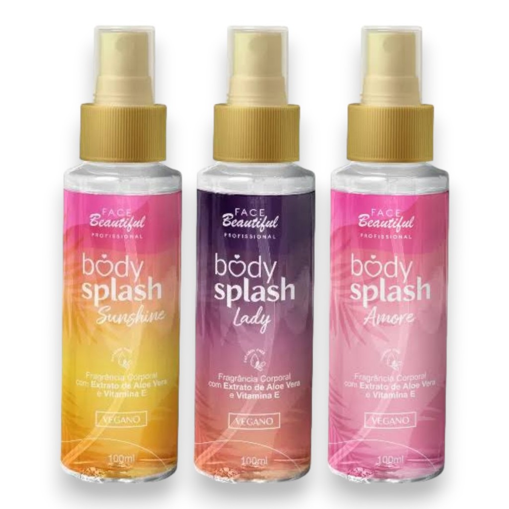 Body Splash fragrância Corporal Face Beautiful | Shopee Brasil