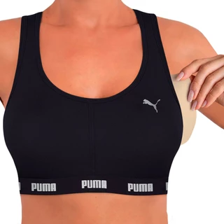 Top Puma C/ Bojo Removível Feminino Alta Sustentação Academia Fitness Nadador com Sustentação Confortável