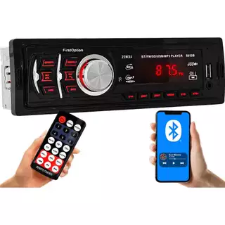 Som Automotivo First Option 8850B Bluetooth USB SD Aux Auto Rádio FM