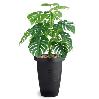 Kit Enfeite Decoração Planta Artificial Com Vaso Decorativo Sala Escritório
