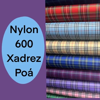 Nylon 600 xadrez ou poa/bolinha - 50cm X 150cm - varias estampas