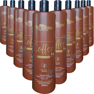 Kit 10 Máscaras Térmica Coffee Liss Sua Brutona Café