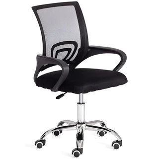 Cadeira De Escritório Ergonômica Preta Com Estofado De Mesh