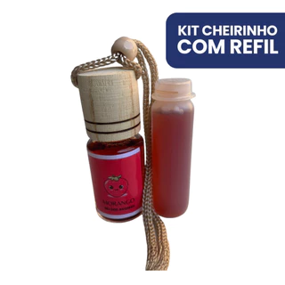 Kit Cheirinho para Carro Vidro + Refil Com Alta Fixação