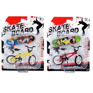 Kit 10 unidades Skate de de Mão com Mini Bicicleta Brinquedo Infantil para Crianças
