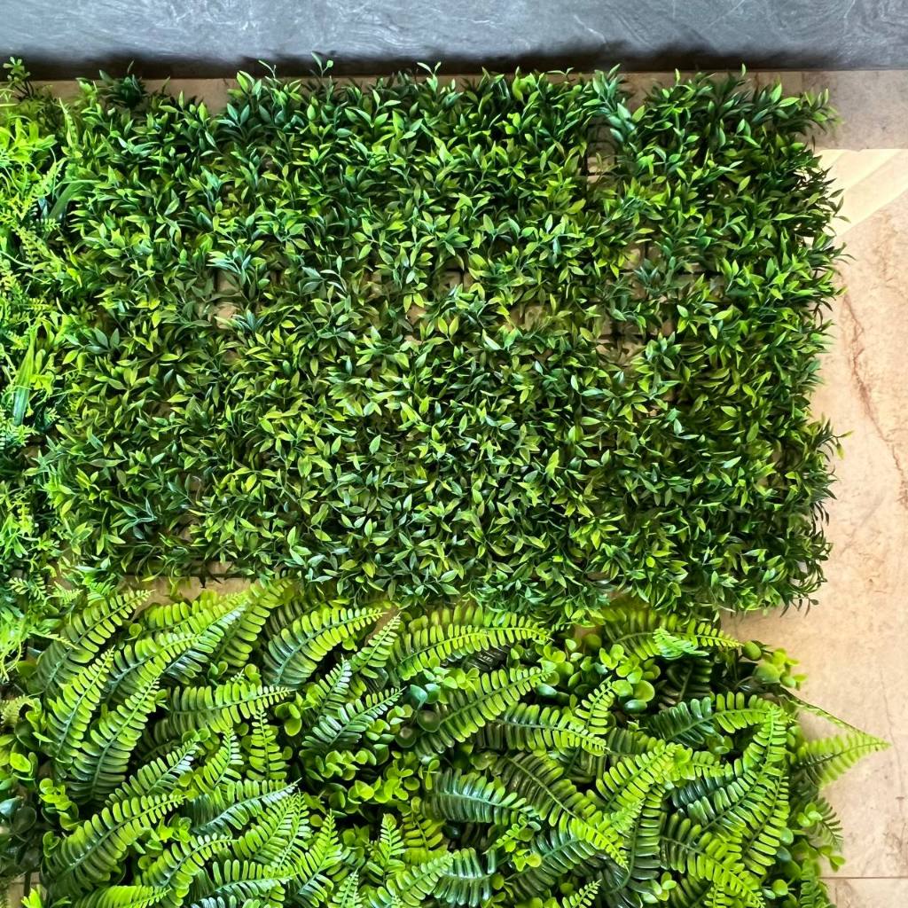 Murta 40x60 em Jardim Vertical Kit com 5 Peças Planta Artificial Parede ...