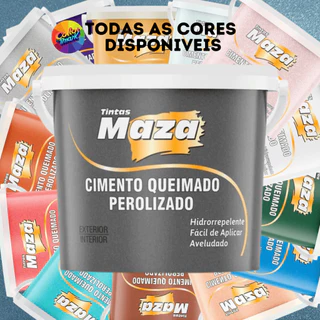 Cimento Queimado Perolizado 3 Kg - Maza Todas as Cores Disponiveis