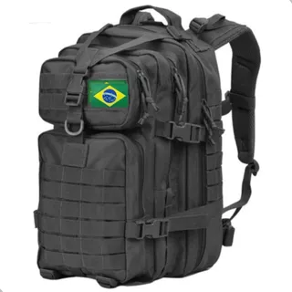 Mochila Militar Grande Camping Viagem Impermeável Reforçada 50 litros com Patch Emborrachado