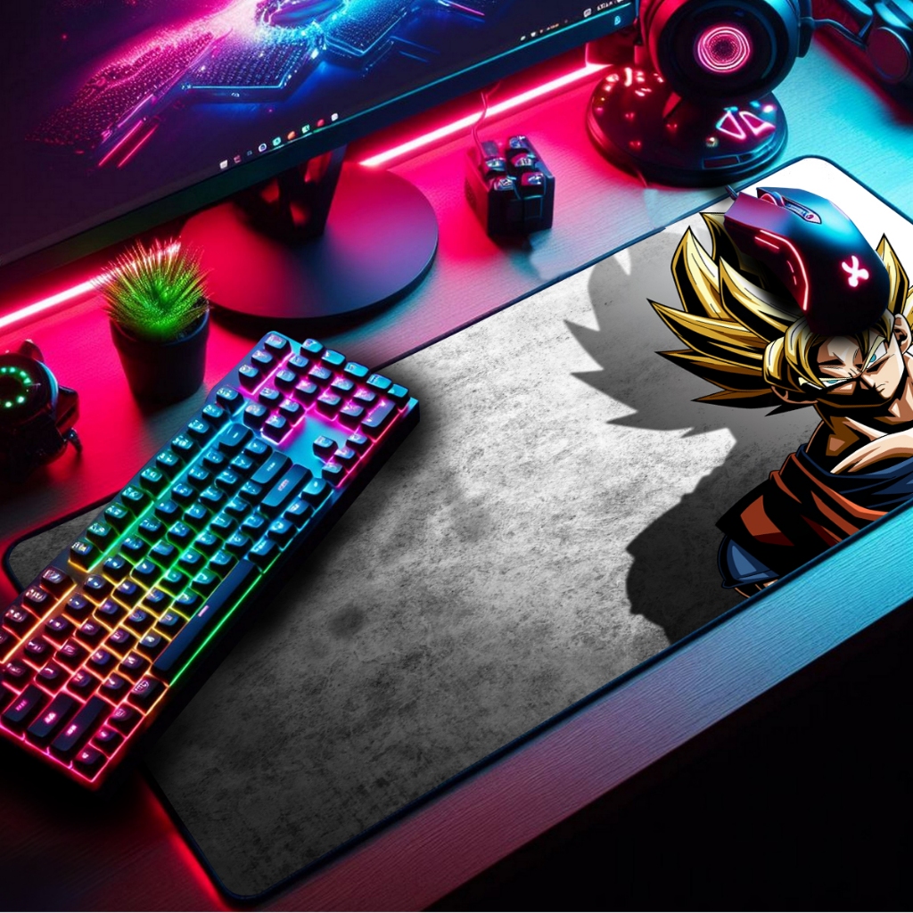 Mouse Pad Gamer Premium Extra Grande 90x55cm Borda Costurada Estampas Guerreiros Z