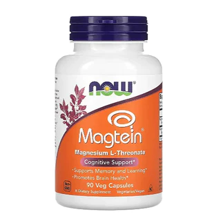 Magtein Magnesium Lthreonate Magnésio L-treonato 90 caps Now Foods