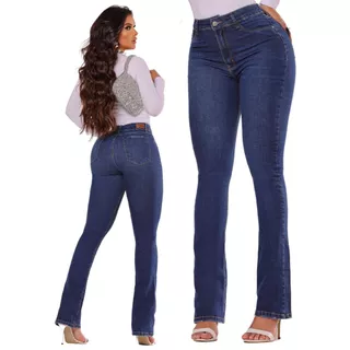 Calça Flare Jeans Feminina Flare Moda Country Boiadeira Ana Casteli