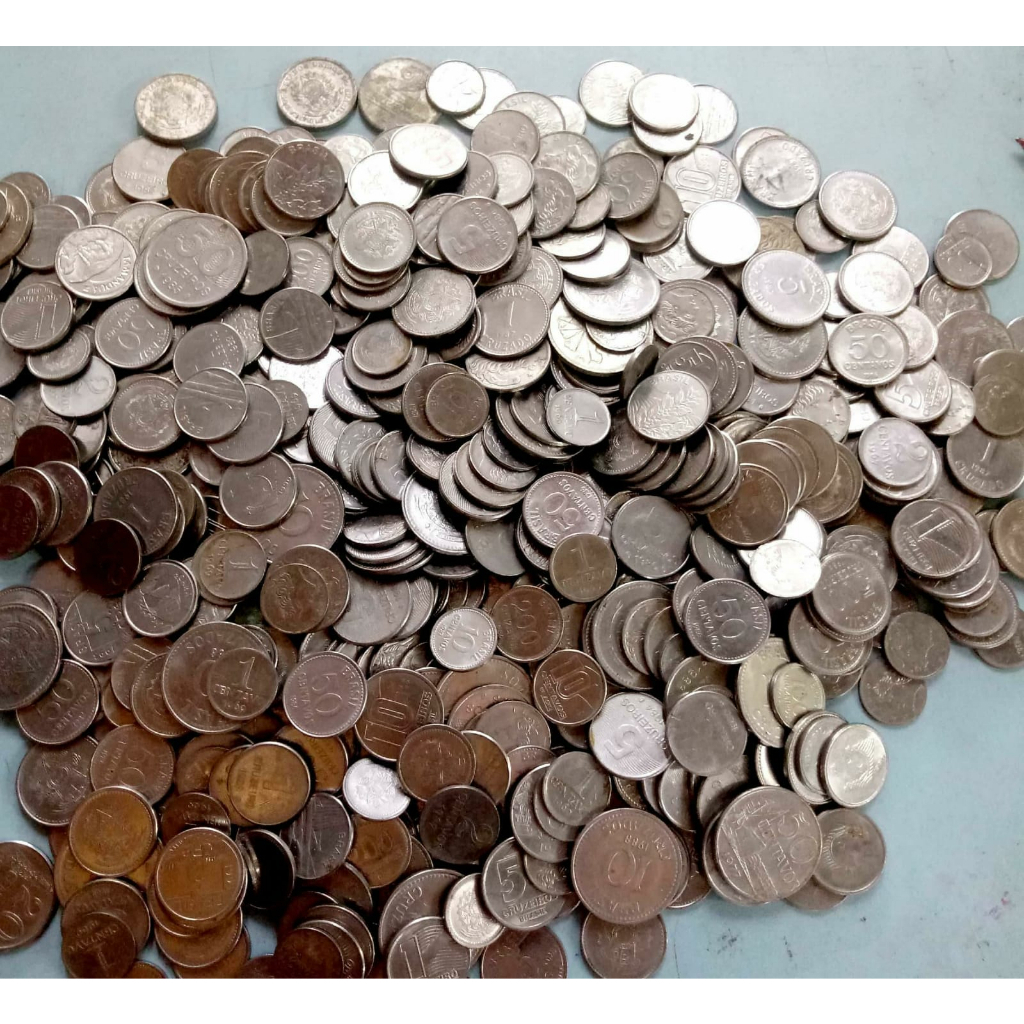 Moedas Antigas Sortidas Para Colecionador Diferentes Modelos Todas de Aço , 15 Unidades por R$ 10,00