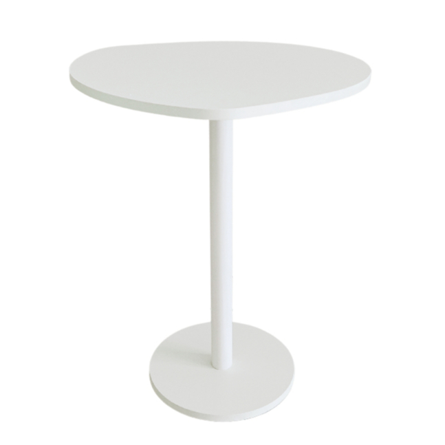 Mesa Lateral Monopé Design Orgânico 41cm - Branca