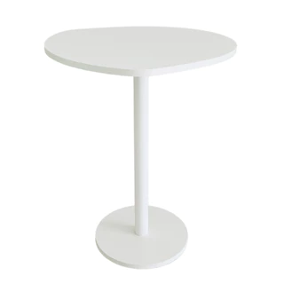 Mesa Lateral Monopé Design Orgânico 41cm - Branca